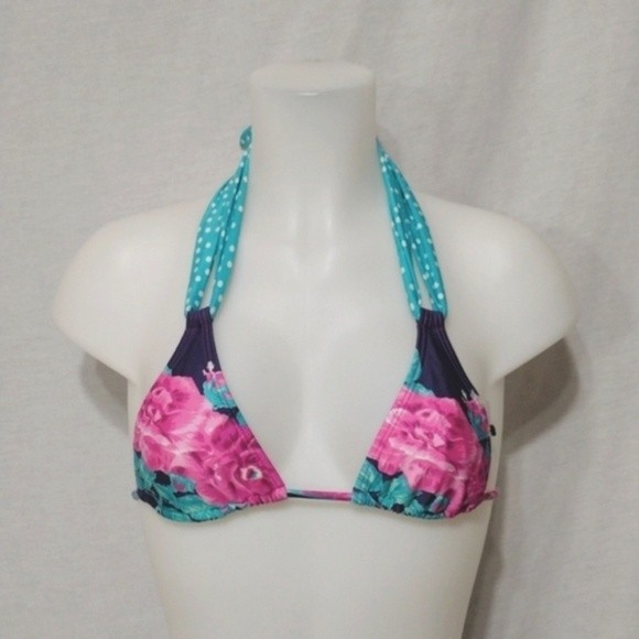 NWT VIX Paula Hermanny Floral Teeny Triangle 2 Piece Bikini Swimsuit Set Small - Picture 5 of 16